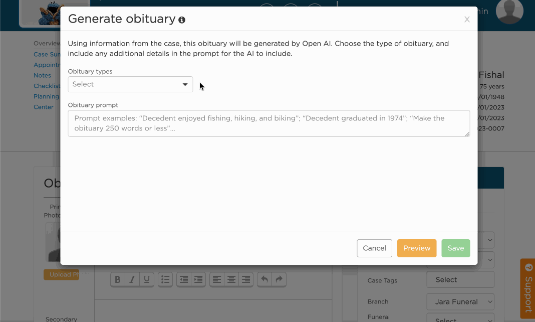 Ai obituary writer
